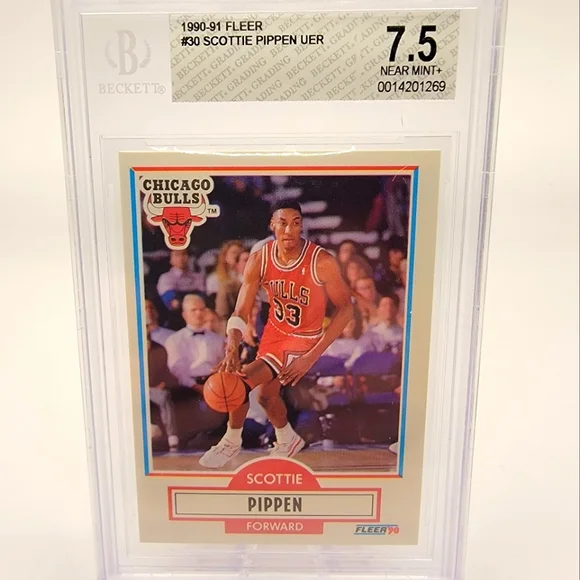 fleer | Toys | Scottie Pippen 3 Fleer 990 1991 Graded 75 Sports Cards |  Poshmark
